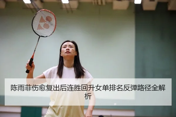 陈雨菲伤愈复出后连胜回升女单排名反弹路径全解析